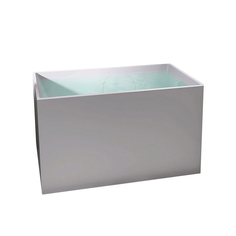 Modern Corner White Acrylic Bathtub Rectangle with Drain Bath Tub for Bathroom