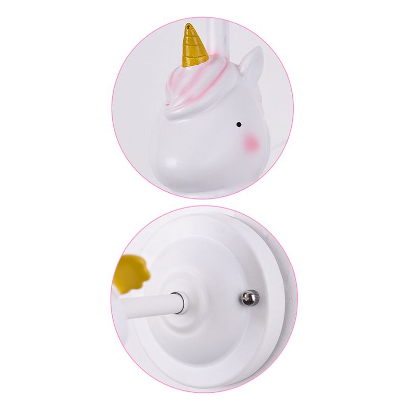 Nordic Style Wall Light Fabric Shade Wall Lamp for Children's Room (Included Doll)