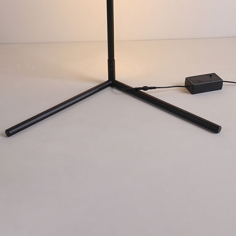 Metal Linear Shape Floor Lighting Modern 1-Light Floor Mounted Light Fixture