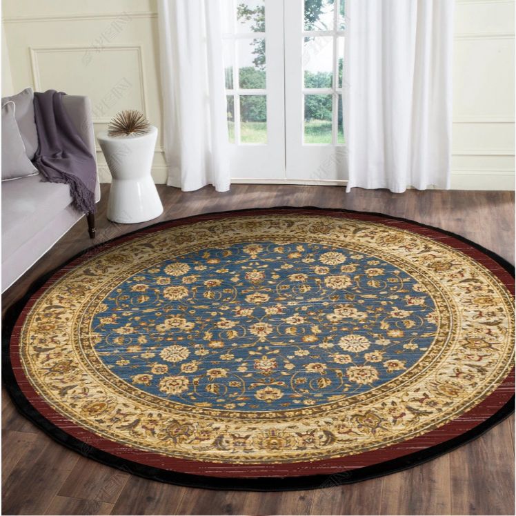 Multi-Color Living Room Rug Oriental Tribal Patterned Rug Synthetics Pet Friendly Easy Care Carpet