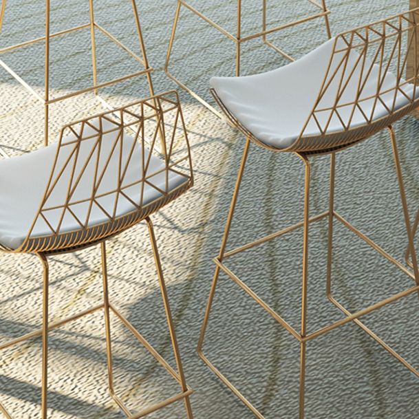 Glam Style Bar Table Set 1/7 Pieces Solid Wood Counter Table with Upholstered Stools