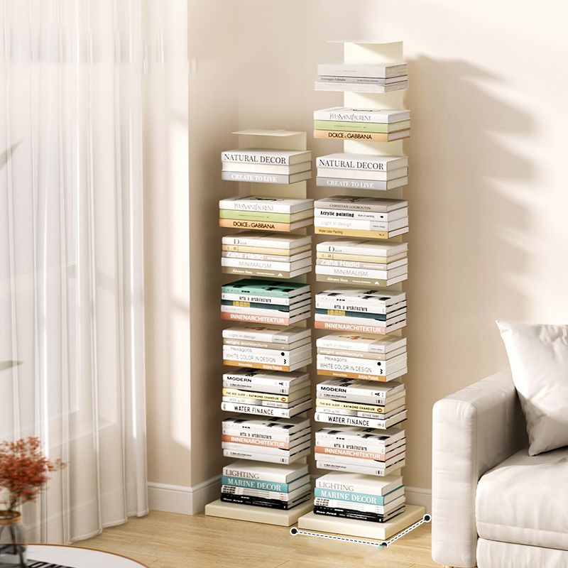 Contemporary Style Metal Bookshelf Open Bookcase for Living Room
