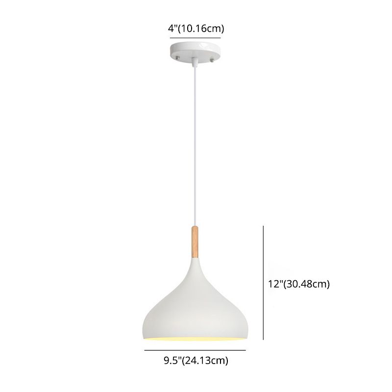 1 lumière en larme de larme suspendue