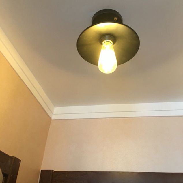 Amerikaanse landelijke inbouw plafondlamp retro industriële stijl creatieve slaapkamer gang studie balkon gangpad ingang ijzeren lampen