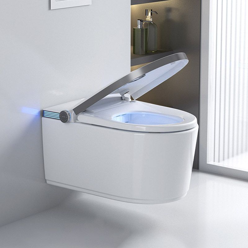 Modern 1-Piece Toilet Bowl In-Wall Urine Toilet with Slow Close Seat for Washroom