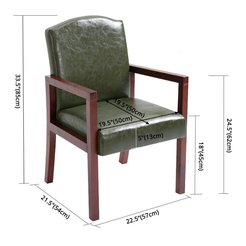Chaise de salle à manger carrée de cuisine contemporaine Parsons Dining Dining Side Fix avec des jambes en bois