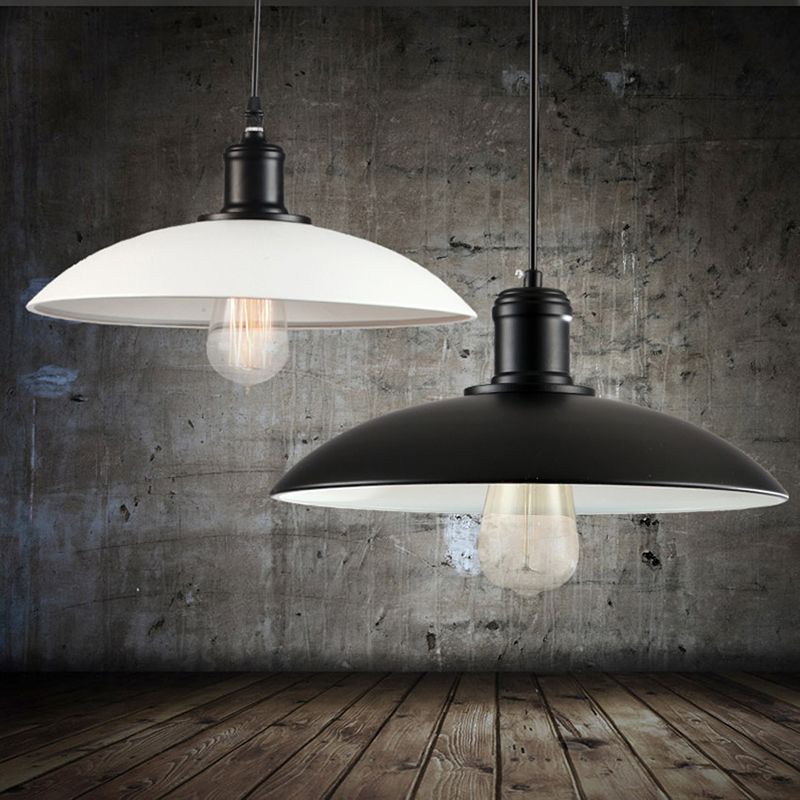 1 Copertura in pentola leggera a sospensione in stile industriale Metal Appeding Illuminazione per soggiorno