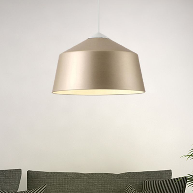 Dome Pendant Lighting Nordic Metal 1 Light Black/Grey/Pink Hanging Ceiling Light