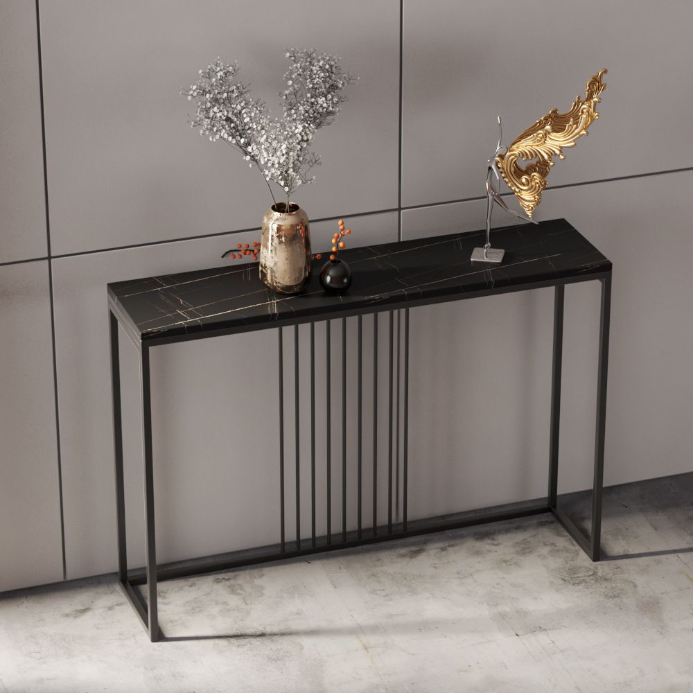 Modern Console Accent Table Antique Finish Console Sofa Table