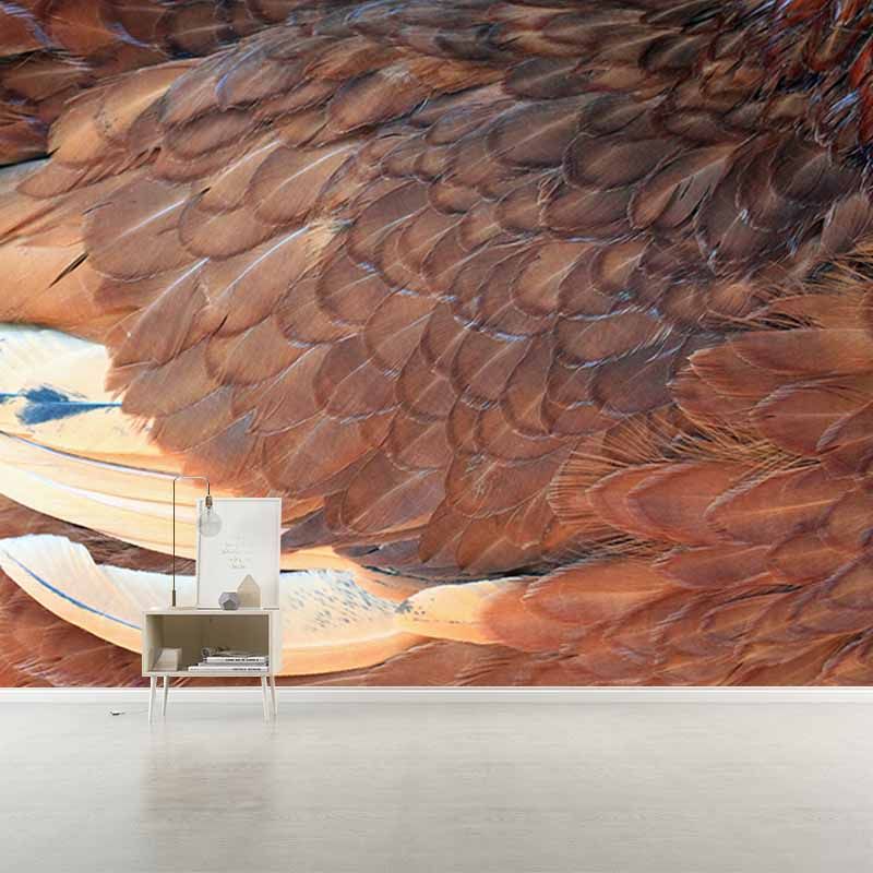 Feather Wallpaper Wall Mural Moisture Resistant Girls Bedroom Wall Decor