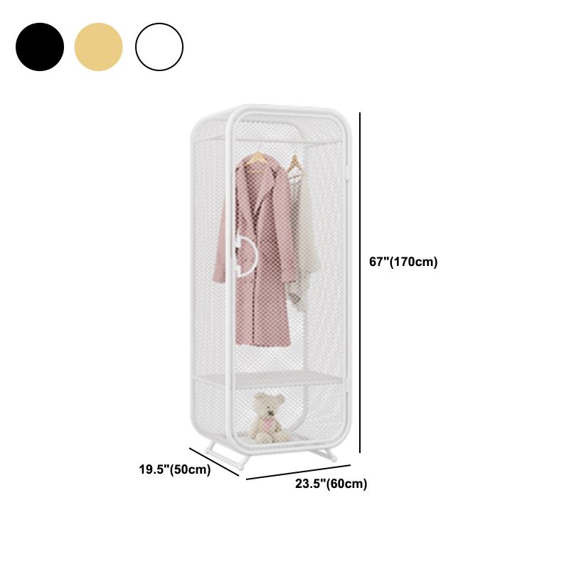 Modern Metal Storage Cabinet for Bedroom Matte Finish Cabinet