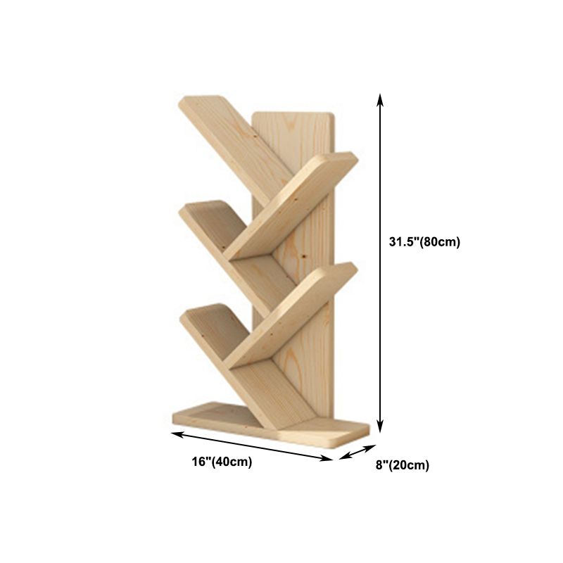 7.87"W Bookshelf Closed Back Contemporary Style Bookcase for Office Home
