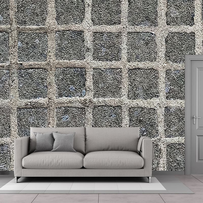 Brick Wall Industrial Wall Mural Water Resistant Wall Covering for Living Room
