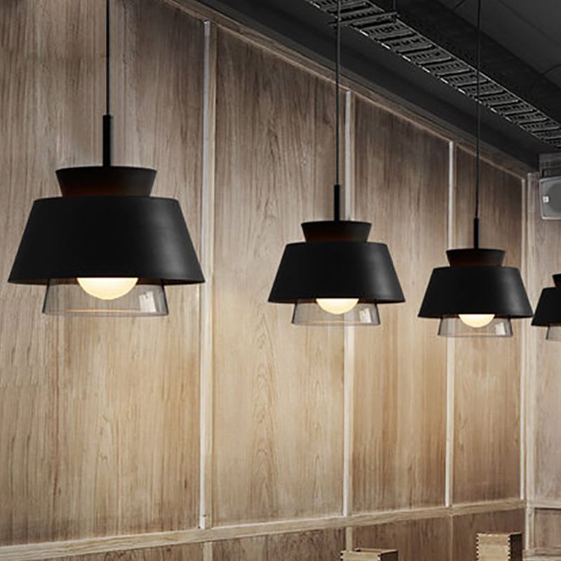 Modern Upside Down Trifle Pendant Light Metal Macarons 1-Light Pendant Lighting for Dining Room Table