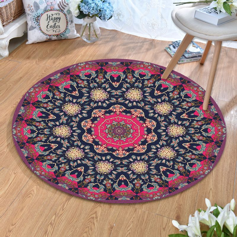 Tapis de style bohème oldoden tapis de motif tribal multi-couleurs