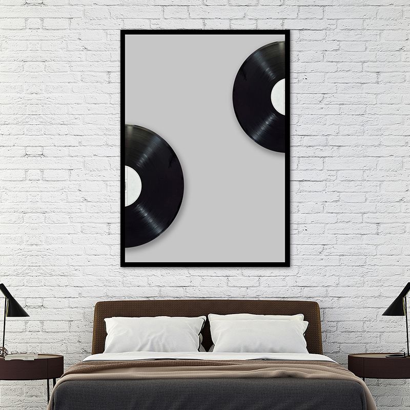Musik-CD-Wanddekoration, Vintage-Stil, strukturierter Leinwanddruck für Schlafzimmer, mehrere Größen