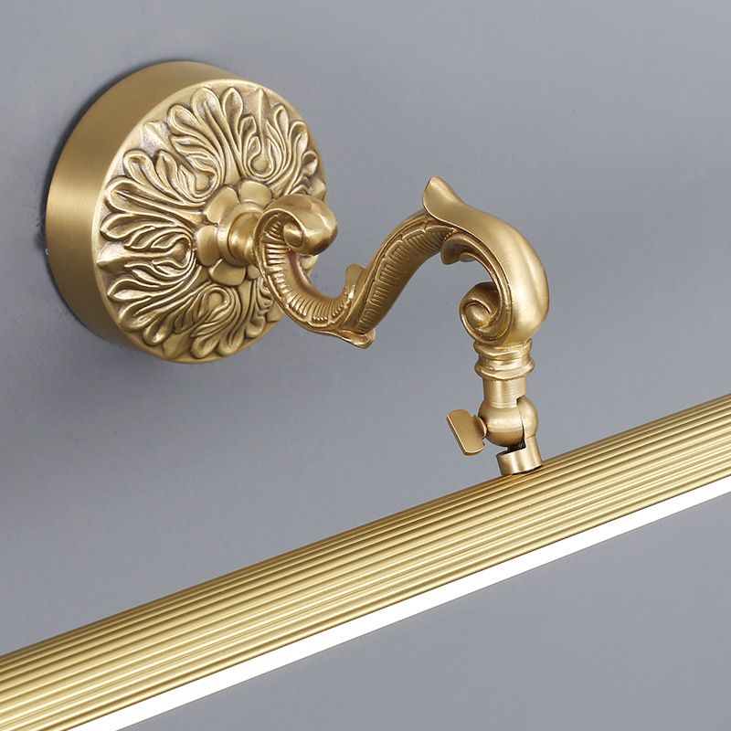 A forma di forma lineare in metallo sconce moderno in stile a 1 luci a parete a parete montata in ottone