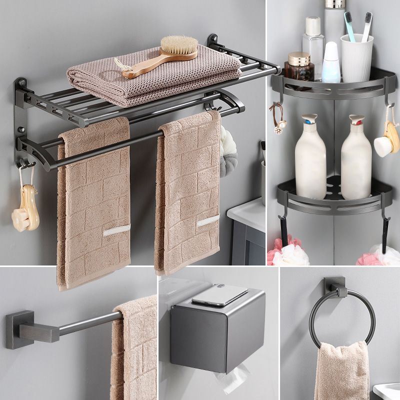 Modern Bathroom Accessories Hardware Set Grey Bathroom Hardware Set
