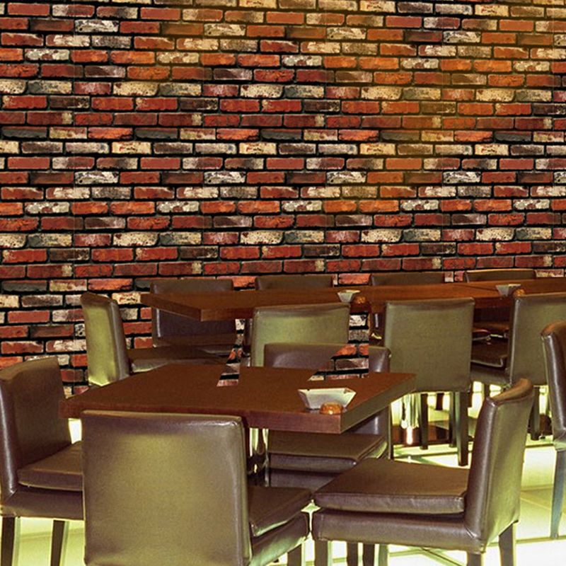 Aged Brick Look Wallpaper Roll Peel and Stick Industrial House Interior Wall Decor, 29.1-sq ft