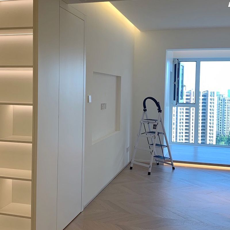 Solid Wood Hardwood Deck Tiles Smooth Click-Locking Plank Flooring