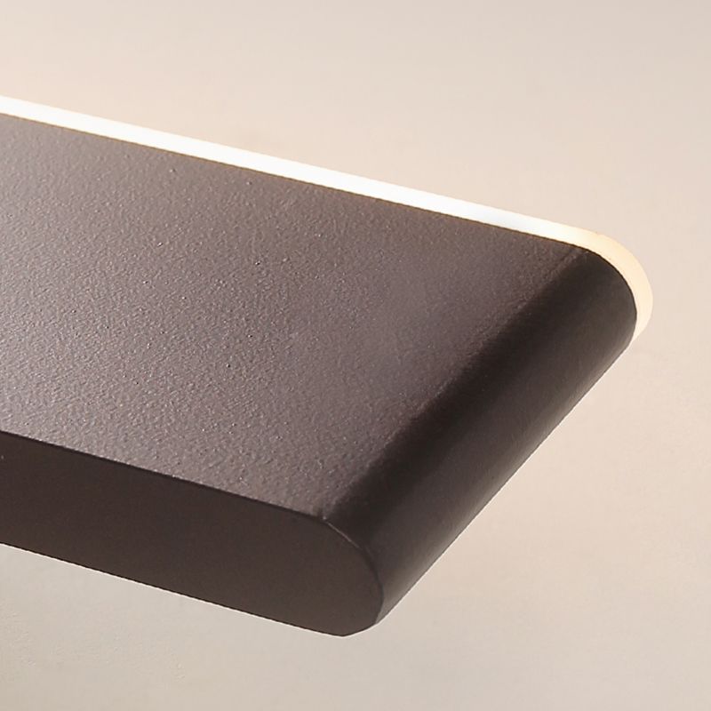 Application de lumière murale rectangulaire Appiculture de métal de style minimaliste moderne