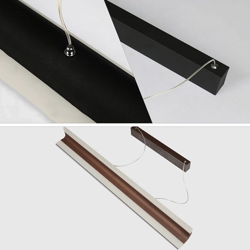 Metal Rectangle Pendent in Modern Style LED Suspended Lights for Office Conference Room