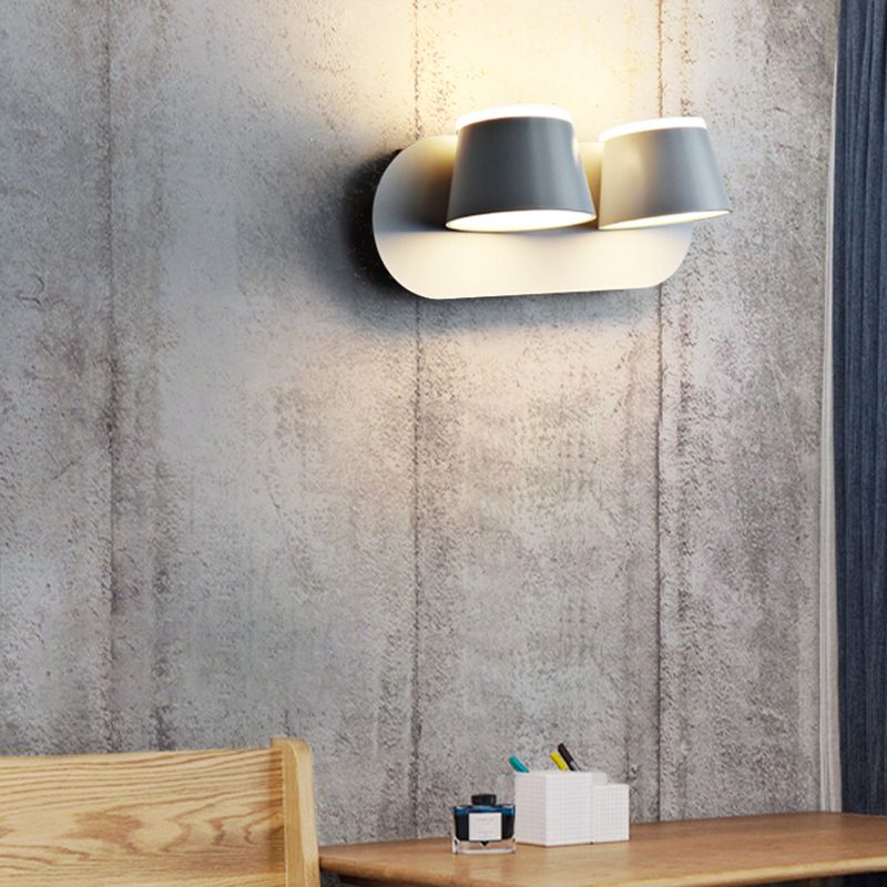 Moderne Kegel Flush Mont Mall Lights Aluminium Wandmontage Leuchte für Schlafzimmer