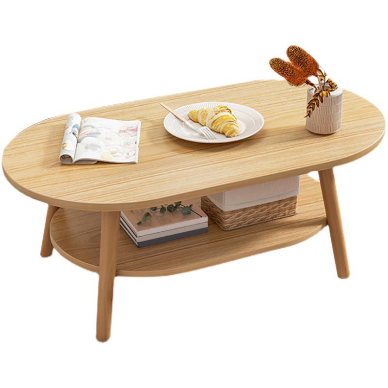 Rectangular Coffee Table with Modern Style Wood in White/wood Color