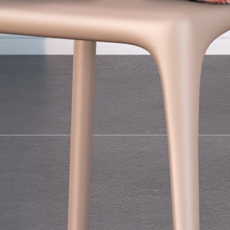 Modern Style Stackable Chair Dining Open Back Armless Chair for Kitchen with Plastic Legs