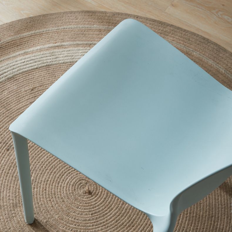 Contemporary Plastic Dining Room Chair Multicolor Stackable Side Chair