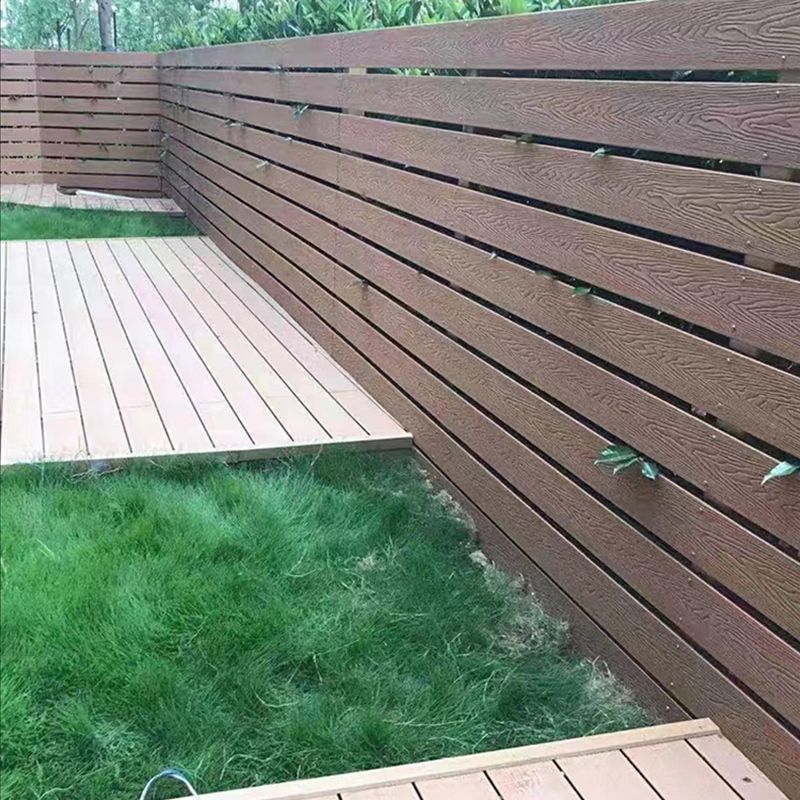 Modern Side Trim Piece Engineered Wire brushed Hardwood Deck Tiles