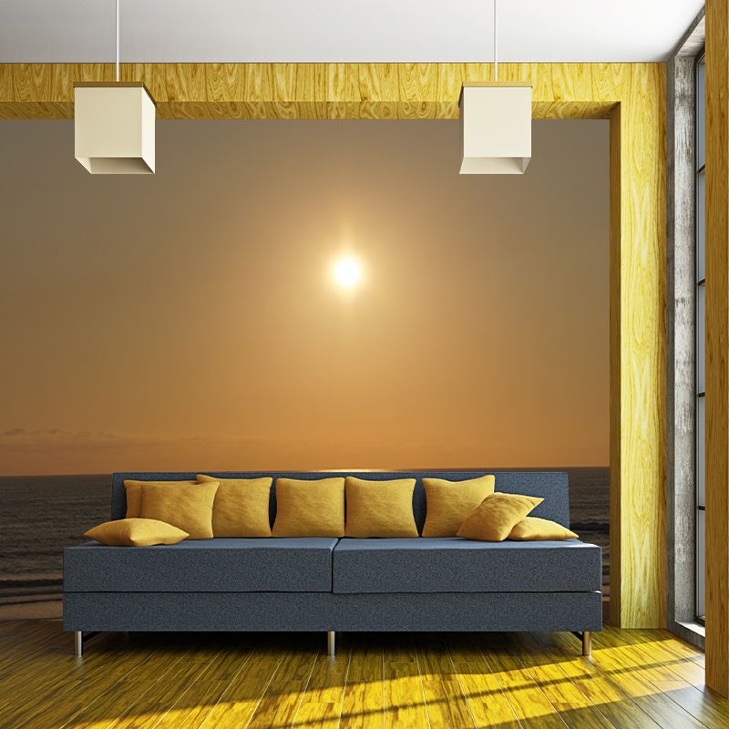 Tropical Beach Style Wall Covering in Soft Color for Bathroom Dining Room