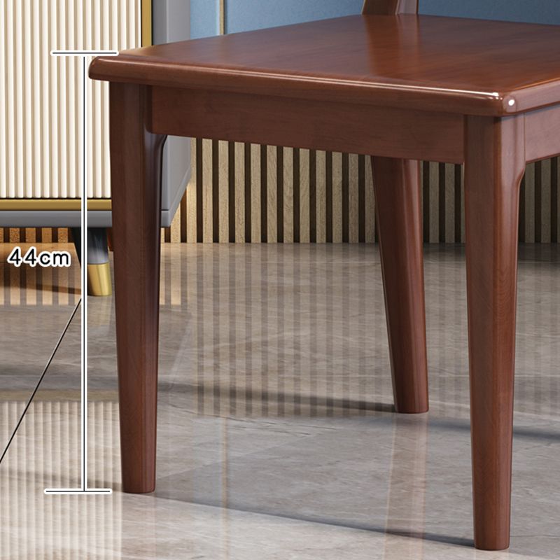 Traditional Armless Dining Room Chair Home Solid Wood Dining Chair