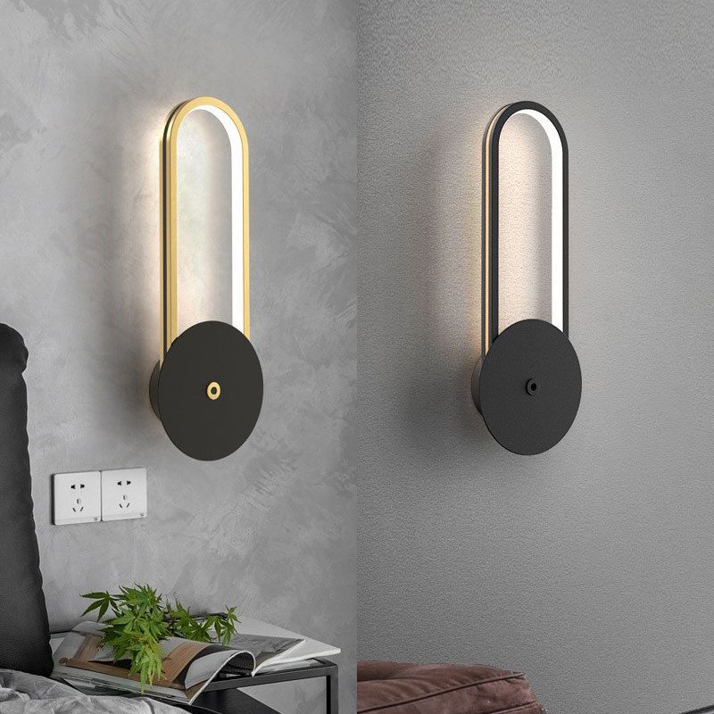 Minimalism Geometric Wall Light Sconce Metal 1 Light Wall Mounted Light