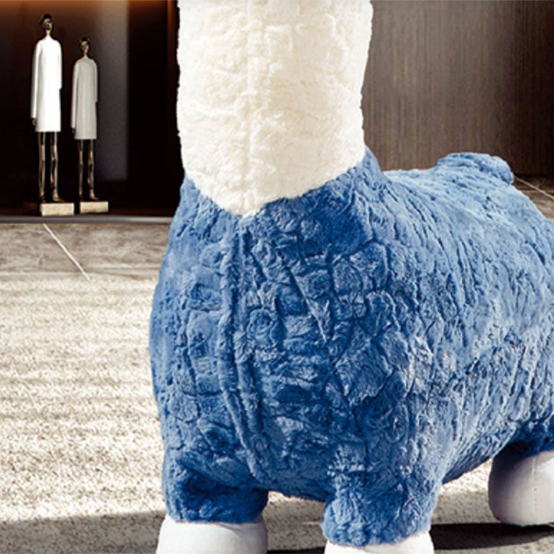 Plush Standard Stool Modern Simple Children's Alpaca Animal Stool