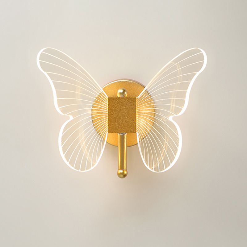 Sombra única de la pared de metal Maledina Modern Lights Lighting Lighting Lights en oro