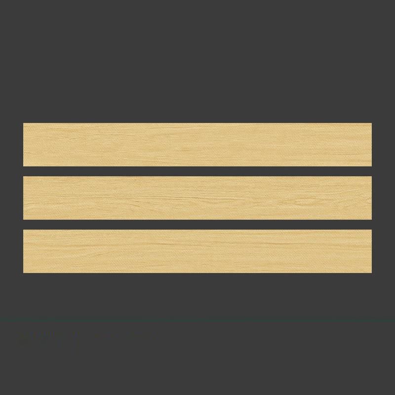 Retangular 5.9"x47.24" Porcelain Singular Tile Fabric Look Floor Tile