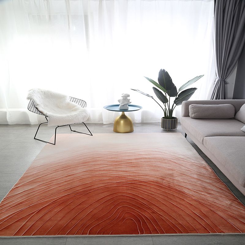 Dark Green Graphic Rug Polyester Modern Rug Stain Resistant Rug for Home Decor