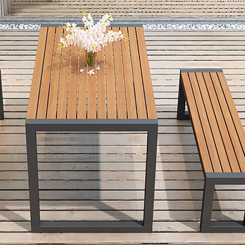 Modern Style 1/2/3 Pieces Rectangular Picnic Table Manufactured Wood Picnic Table Set