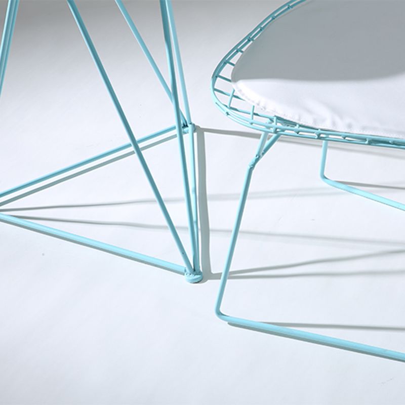 Metal Stacking Outdoors Modern Dining Chairs Patio Dining Chair