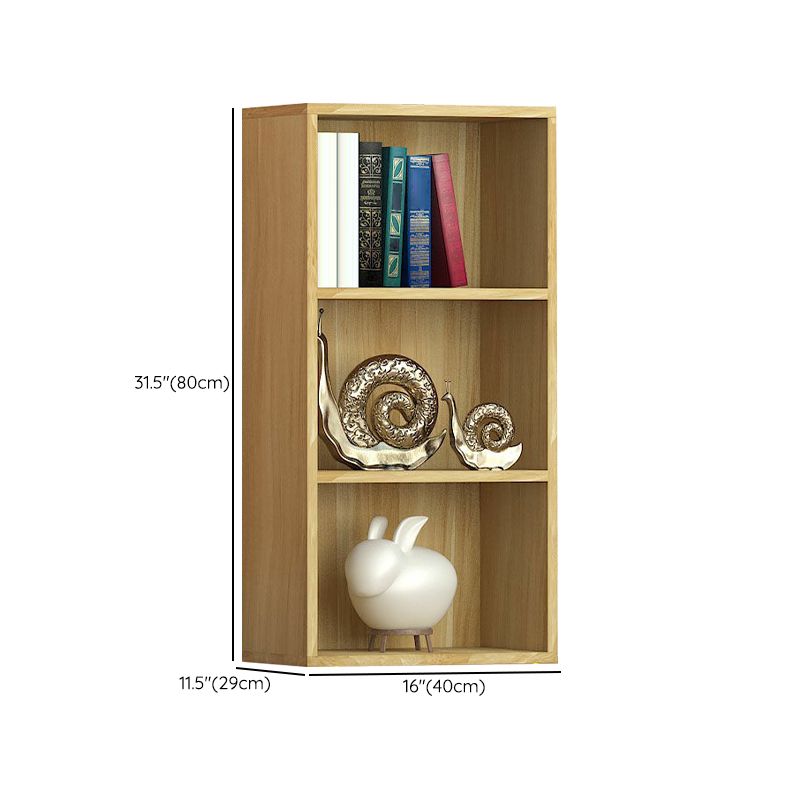 Light Wood Finish Non-Hanging Armoire Modern Storage Cabinet for Home
