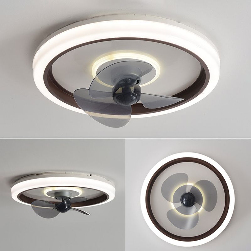 Makkaronringförmige, bündelte Lampe Acryl Schlafzimmer LED Deckenventilator Licht