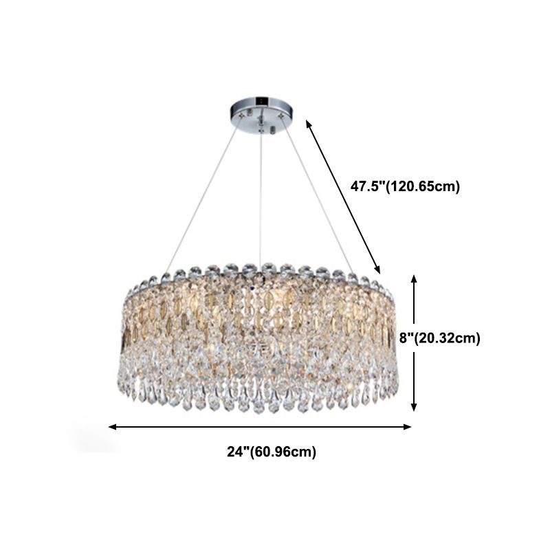 Contemporary Style Geometry Pendant Chandeliers Crystal Chandelier Lighting Fixtures