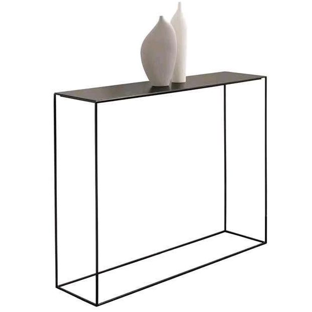 Iron Modern Console Table 1-shelf Rectangle Accent Table for Hall