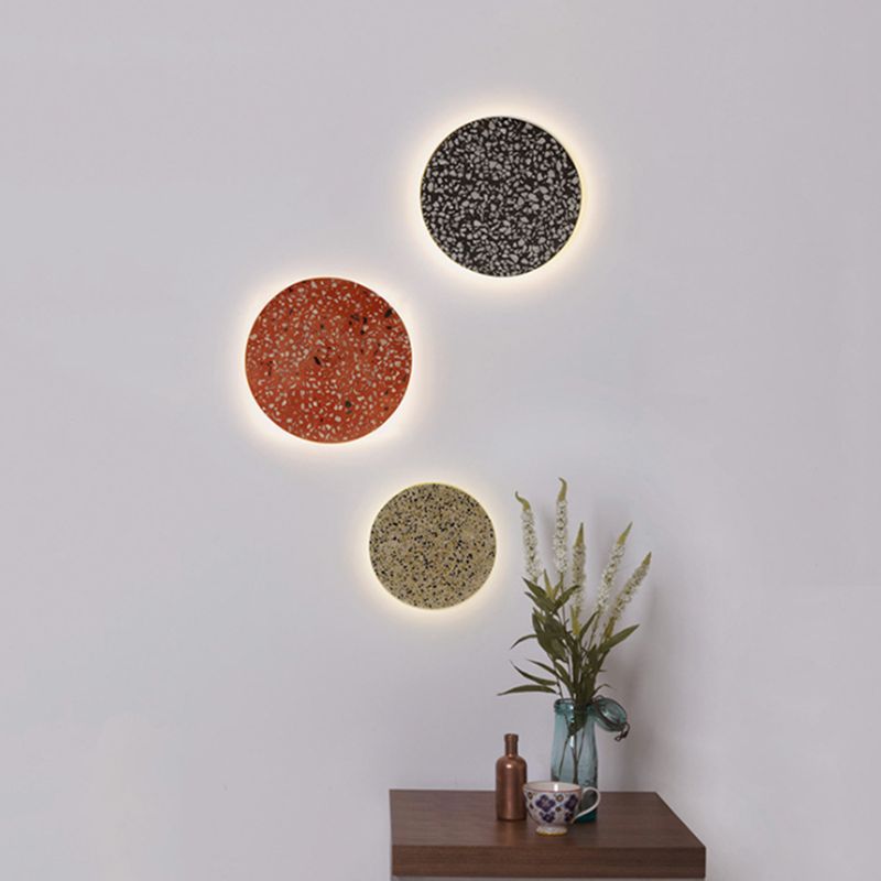 1-Light Stone Wall Sconce Modern Simple Wall Mount Lamp for Dining Room