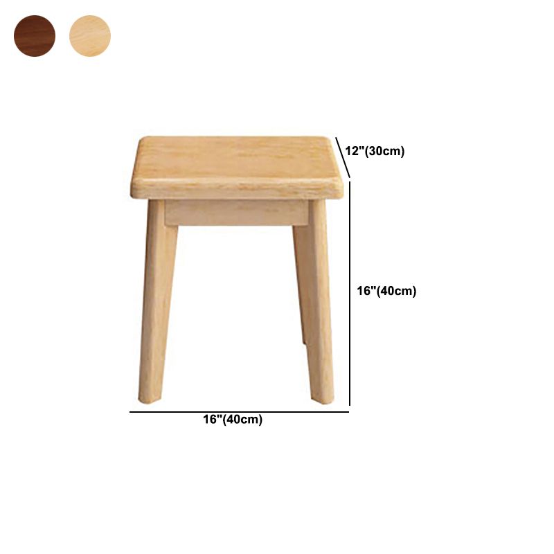 Scandinavian Solid Wood Vanity Dressing Table with Mirror, 30.7" Tall