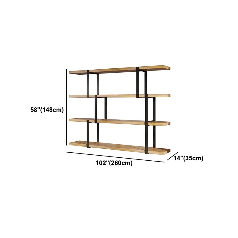 Industrial Style Open Bookshelf Etagere Shelf Bookcase for Home