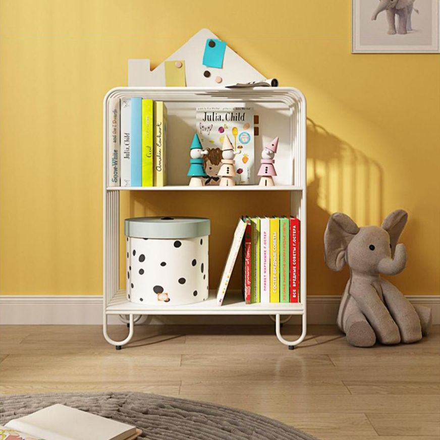 Scandinavian Metal Bookshelf Standard Open Back Bookcase with Shelves