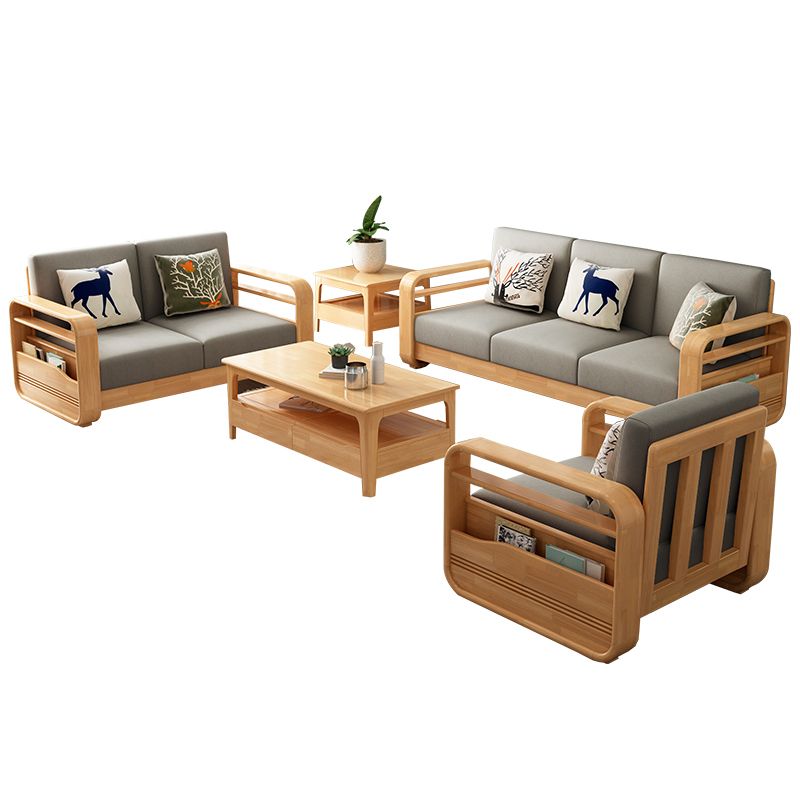 Contemporary Sectional Sofa Fabric Reversible Storage Sectionals