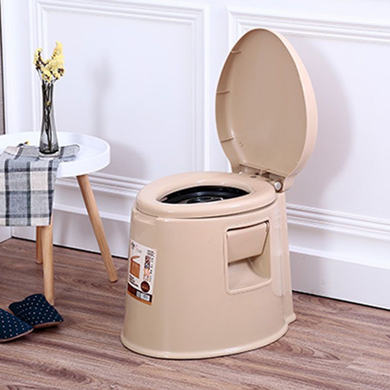 Contemporary Plastic Toilet Floor Mounted Toilet Bowl with Seat for Bathroom